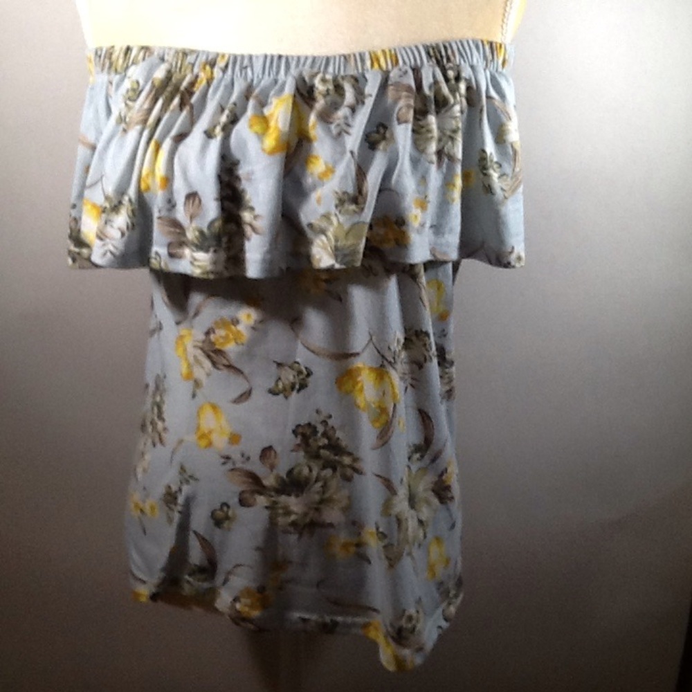 Amang NY | Floral Print  |Straple | Top - Picture 2 of 5